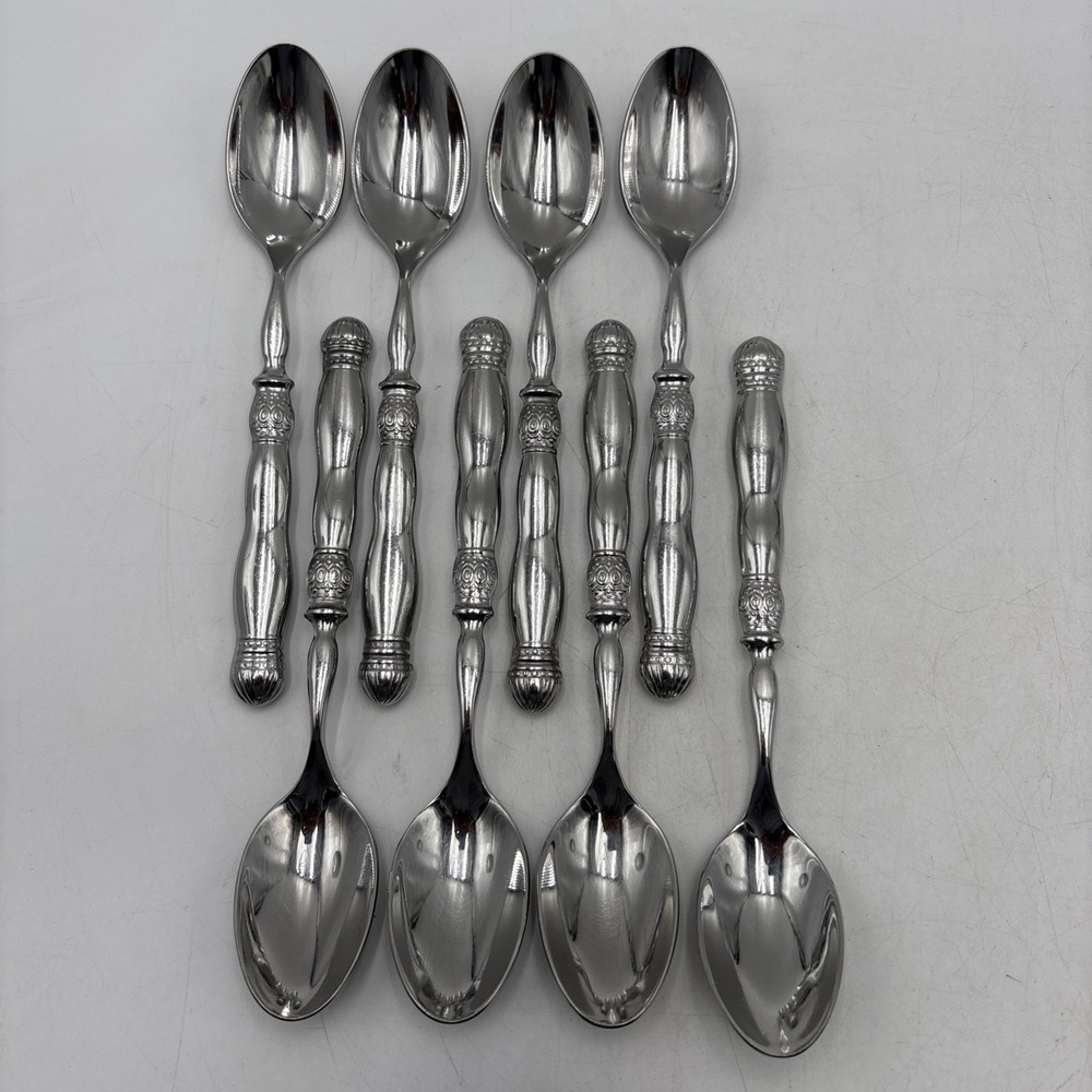 Southern Living Gallery Set of 8 Oval Soup Spoons SLAH Stainless Flatware